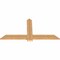 Ekena Millwork Eugene Smooth Timber Gable Bracket, Western Red Cedar, 60"W x 30"H x 1 1/2"D x 5 1/2"F, 12/12 Pitch GBW060X30X0206EUG00SWR - alternate 4